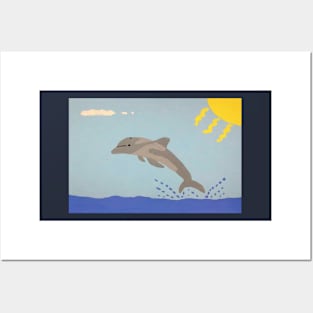 Smiling Dolphin Posters and Art